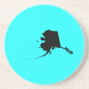 Posavasos Alaska en negro y Aqua