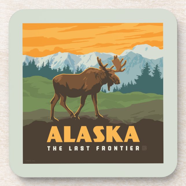 Posavasos Alaska | Frontier Moose (Frente)