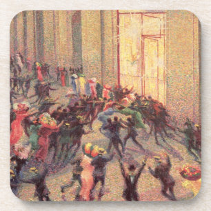 Posavasos Alboroto en el Galleria, 1909 (aceite en lona)