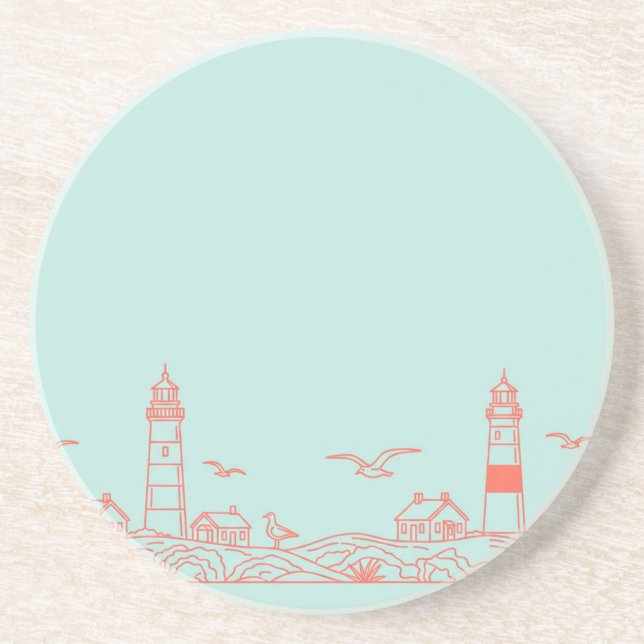 Posavasos Aldea pesquera por Natasha Us (Frente)