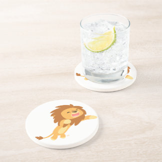Posavasos Alegre y alegre montaña rusa de león Personalizado