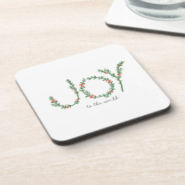 Posavasos Alegría a los Navidades del mundo, guirnaldas verd