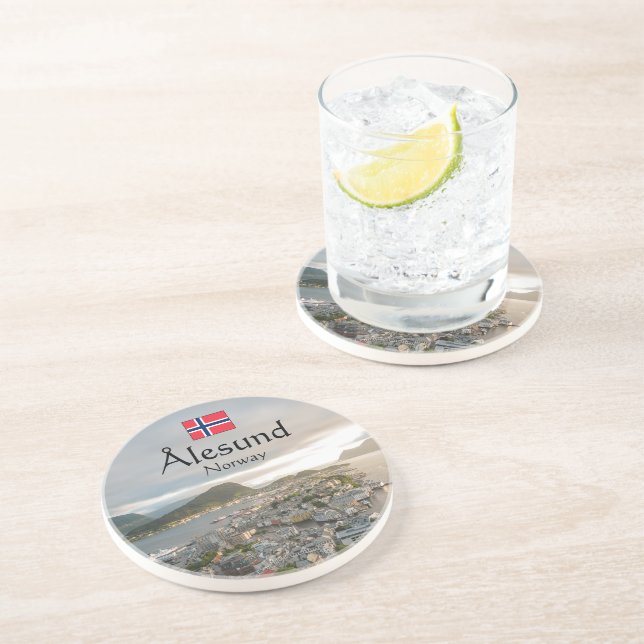 Posavasos Alesund Noruega (Lado)