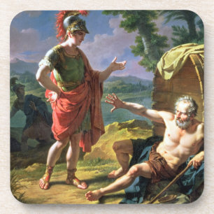 Posavasos Alexander y Diógenes, 1818 (aceite en lona)