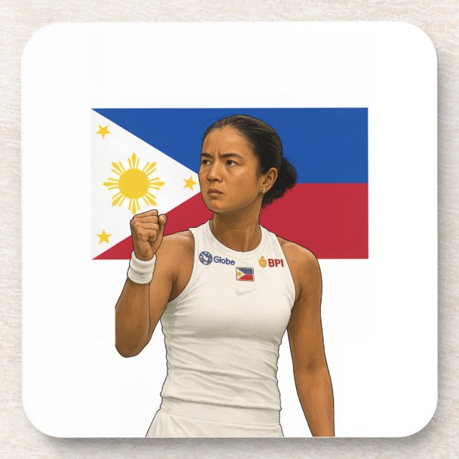 Posavasos Alexandra Eala - Campeón de Guadalajara 2025 (Frente)