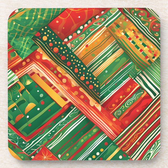 Posavasos alfombra patchwork fiesta (Frente)