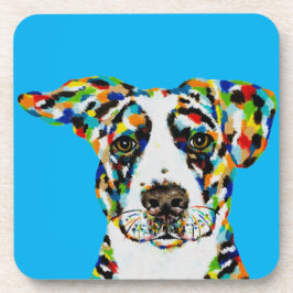 POSAVASOS ALFOMBRILLA DE ARTE DE PERRO