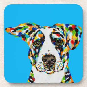 POSAVASOS ALFOMBRILLA DE ARTE DE PERRO