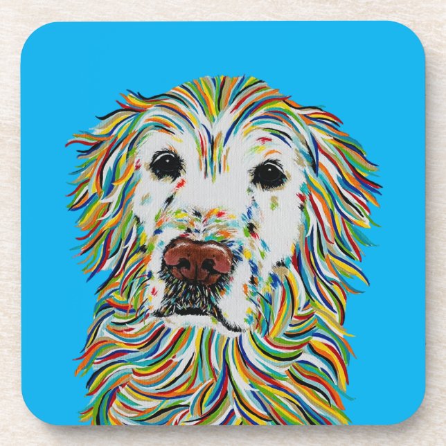 POSAVASOS ALFOMBRILLA DE GOLDEN RETRIEVER (Frente)