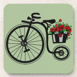Posavasos Alfombrilla para bicicleta Flores Románticas - Tus