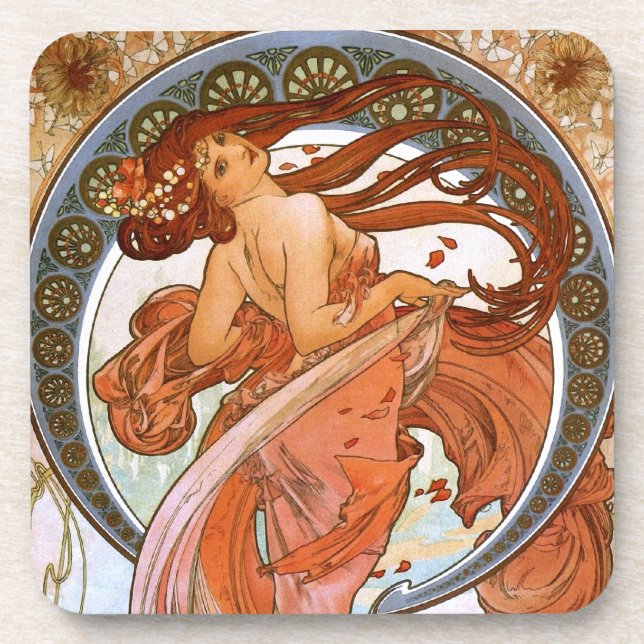 Posavasos Alfons Mucha: Danza (Frente)