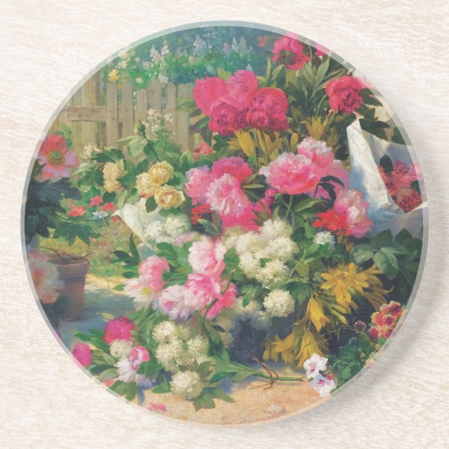 Posavasos Alfred Petit Flower Baskets y Flores en... (Frente)
