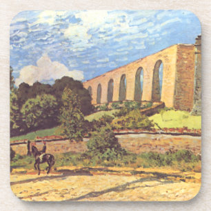 Posavasos Alfred Sisley El acueducto de Marly