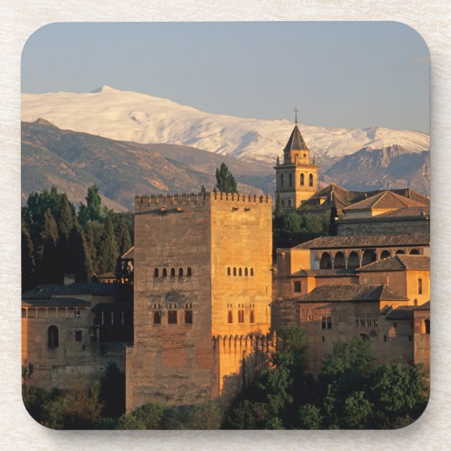 Posavasos Alhambra; Granada; Andalucía, España, Sierra (Frente)