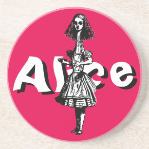 Posavasos Alicia vintage extendida en el país de las maravil