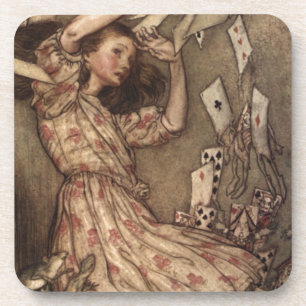 Posavasos Alicia y las tarjetas de Arturo Rackham