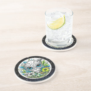 Posavasos Alien extraterrestre en flores