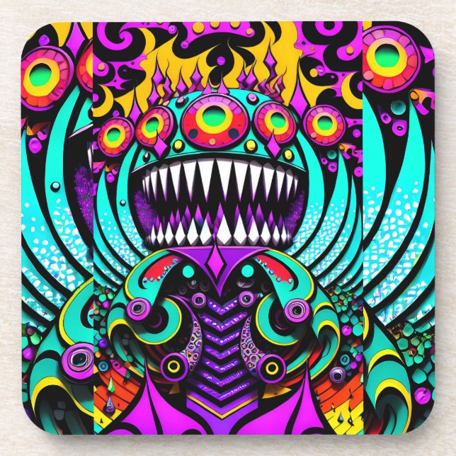 Posavasos Alimentando las guerras del arte - Ken Gage Art (Frente)