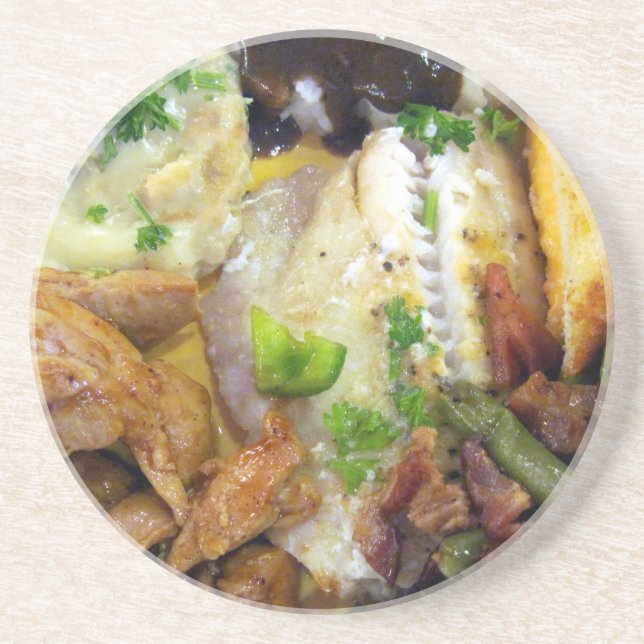 Posavasos Alimentos para el pensamiento (Frente)