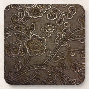 Posavasos Alivio de la flor de bronce