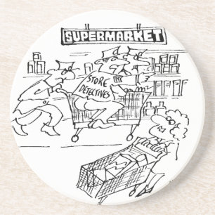 Posavasos Almacenar detectives en un supermercado