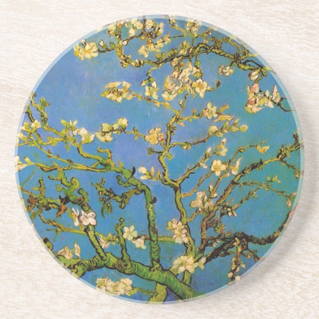 Posavasos Almendro en flor de Vincent van Gogh (Frente)
