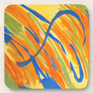 Posavasos Almohada Arrojadiza - Colores Abstractos en Negrit