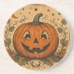 Posavasos Almohada decorativa de Halloween de calabaza vinta
