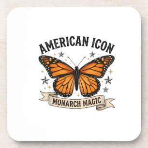 Posavasos Almohada Lumbar Vintage Monarch Butterfly Icono Am