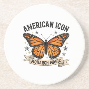 Posavasos Almohada Lumbar Vintage Monarch Butterfly Icono Am