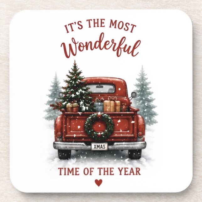 Posavasos almohada temática de Navidad (Frente)