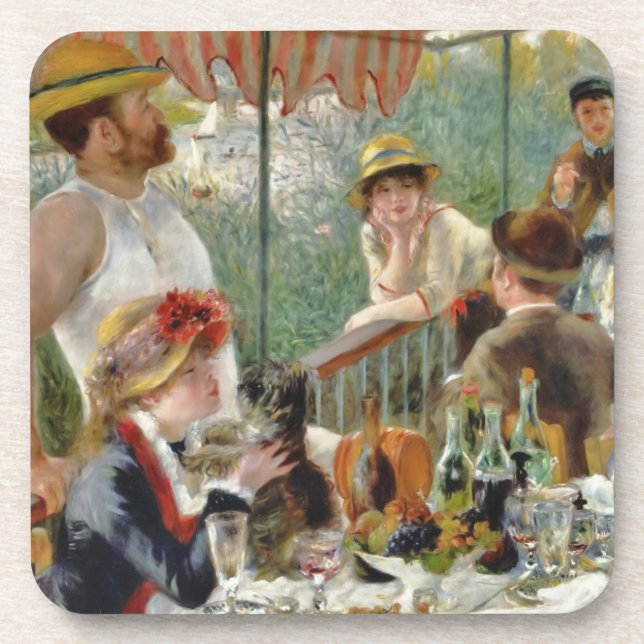 Posavasos Almuerzo del Renoir de la Vieja Fiesta del Boating (Frente)