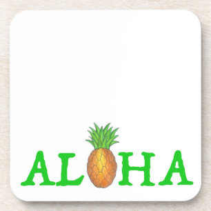 Posavasos ALOHA Fruta tropical hawaiana de piña