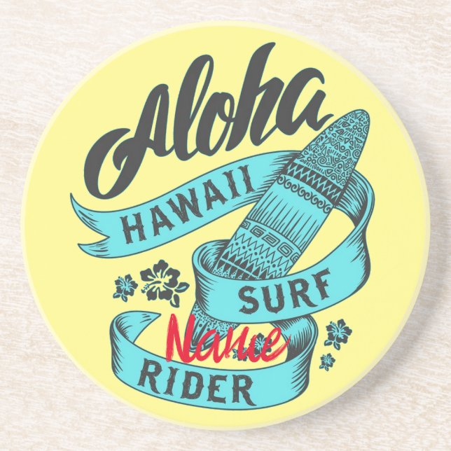 Posavasos Aloha Hawaii Surf Rider Thunder_Cove (Frente)