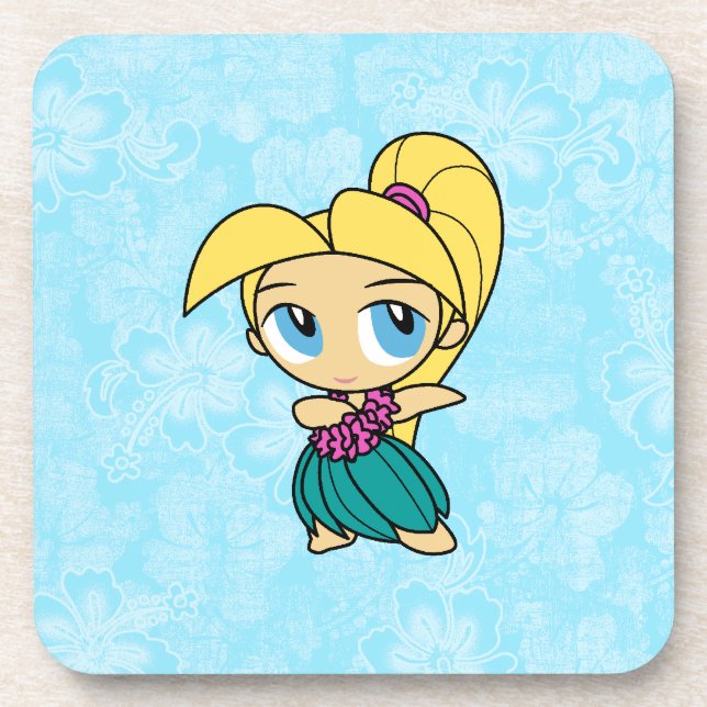 Posavasos Aloha Honeys Hula Chica Hibiscus Coasters (Frente)