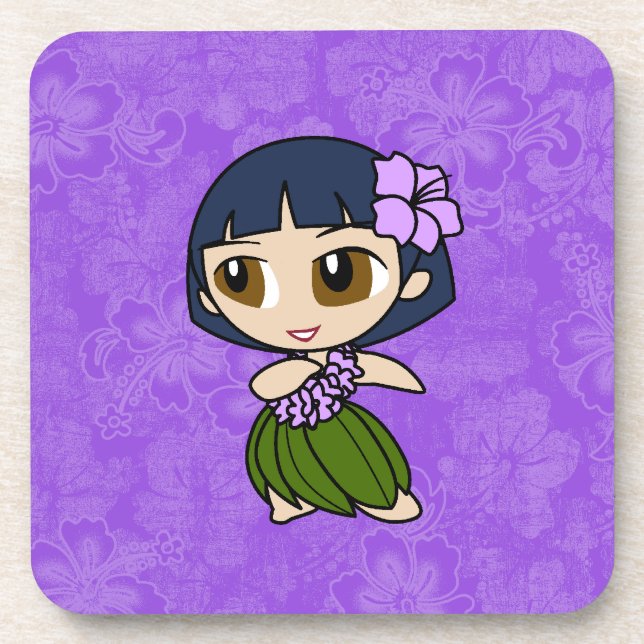 Posavasos Aloha Honeys Hula Chica Hibiscus Coasters (Frente)