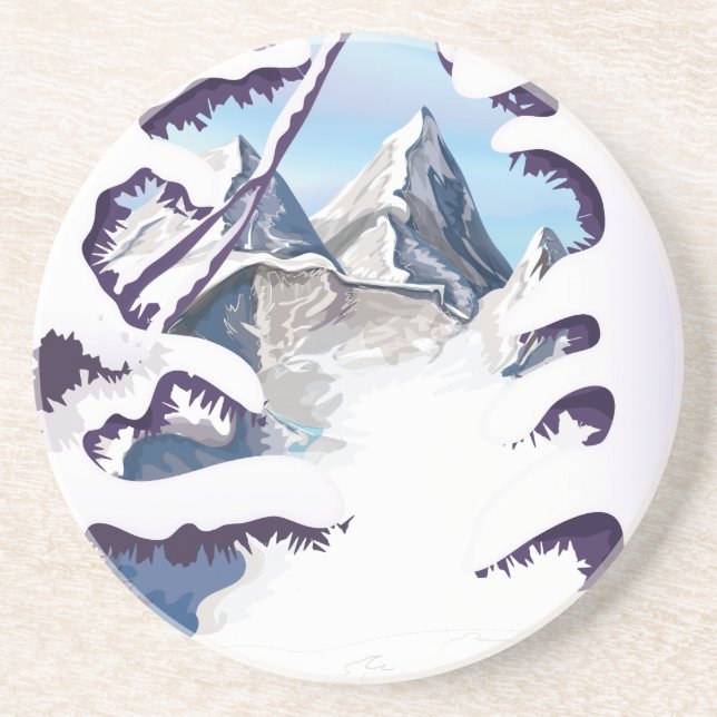 Posavasos Alpes franceses (Frente)