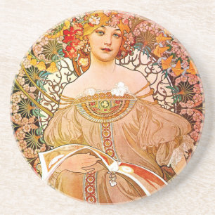Posavasos Alphonse Mucha Dreaming (Reverie)