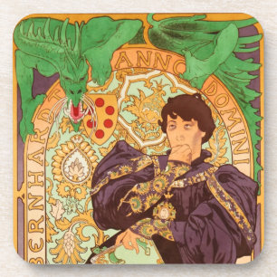 Posavasos Alphonse Mucha Prince y Dragon