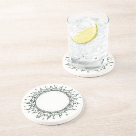 Posavasos Alrededor del Sun - dibujo blanco y negro