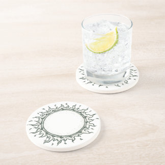 Posavasos Alrededor del Sun - dibujo blanco y negro