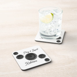 Posavasos Altavoces Play it Loud Blancos