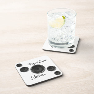 Posavasos Altavoces Play it Loud Blancos