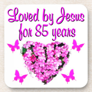 POSAVASOS AMADO POR JESÚS DURANTE 85 AÑOS DISEÑO FLORAL