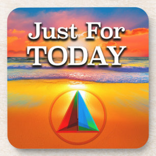 Posavasos Amanecer Del Lema De Recuperación Just For Today