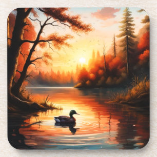 Posavasos Amanecer en el lago