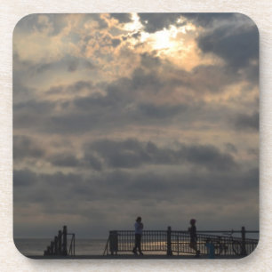 Posavasos Amanecer nublado por Shirley Taylor