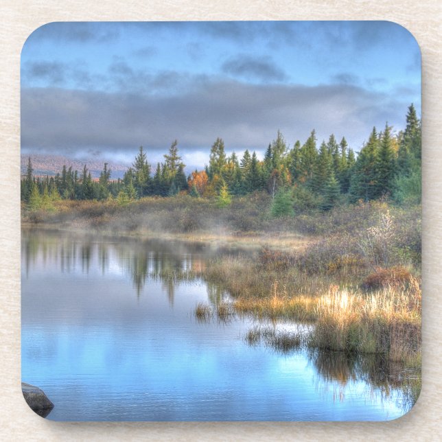 Posavasos Amanecer otoñal en Moosehead Lake Maine (Frente)