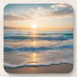 Posavasos Amanecer sobre la playa