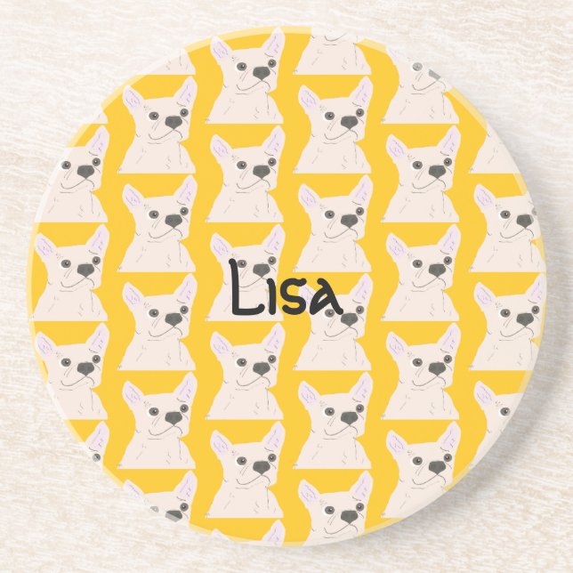 Posavasos Amante de Frenchie (Frente)